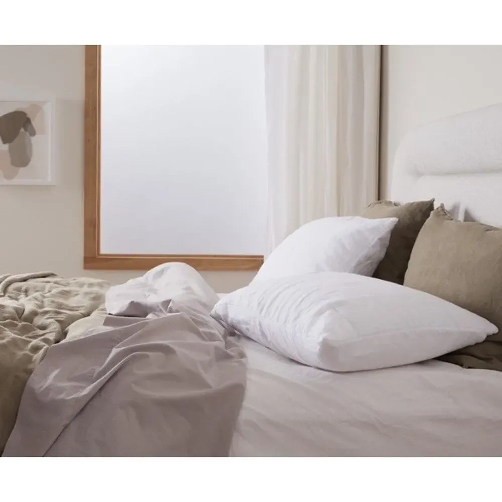 Parachute Set Of 2 Linen Everyday Shams White King Sz NWT $160